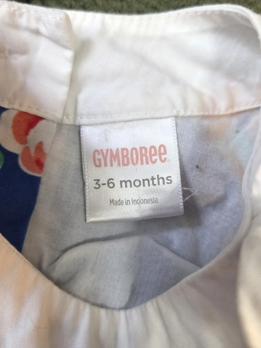 Gymboree Baby Dress Ruffles Floral Blue White Bow Sleeveless Top